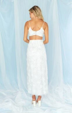 Show Me Your Mumu Love Letter Skirt ~ Embellished Tulle Floral -Show Me Your Mumu BS3 5339 EM12 07