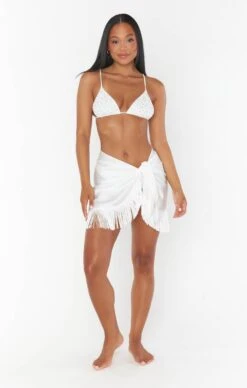 Show Me Your Mumu Lido Sarong ~ Ivory Fringe -Show Me Your Mumu BSCM3 102 IV62 04