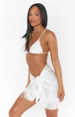 Show Me Your Mumu Lido Sarong ~ Ivory Fringe -Show Me Your Mumu BSCM3 102 IV62 05
