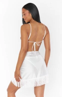 Show Me Your Mumu Lido Sarong ~ Ivory Fringe -Show Me Your Mumu BSCM3 102 IV62 06