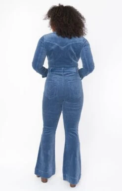 Show Me Your Mumu Lee Ann Jumpsuit ~ Cool Blue Corduroy -Show Me Your Mumu CDF2 597 BC85 03
