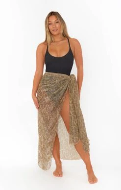 Show Me Your Mumu Universal Sarong ~ Glitter Python