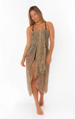 Show Me Your Mumu Universal Sarong ~ Glitter Python -Show Me Your Mumu CFSCM2 84 ZS11 09