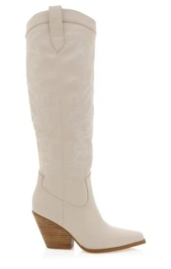 Show Me Your Mumu Billini Charley Western Boot ~ Ivory -Show Me Your Mumu CHARLEY IVORY NATURAL 1copy