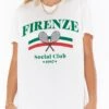 Show Me Your Mumu Italy Tee ~ Firenze Social Club Graphic -Show Me Your Mumu CM2 4035 FR87 02