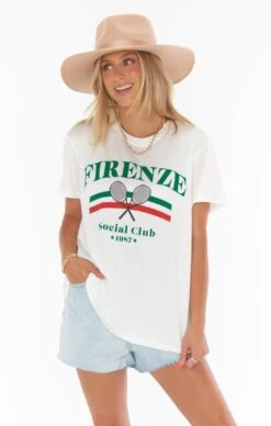 Show Me Your Mumu Italy Tee ~ Firenze Social Club Graphic -Show Me Your Mumu CM2 4035 FR87 03 db8bc375 1b71 4e74 a458 72911c7690ae