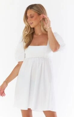 Show Me Your Mumu Amore Dress ~ White Poplin -Show Me Your Mumu CM2 4911 XW05 02 cb1fdcf3 93df 4ec8 a3cf 486901d05d9d