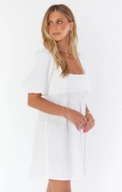 Show Me Your Mumu Amore Dress ~ White Poplin -Show Me Your Mumu CM2 4911 XW05 03