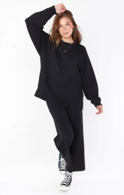 Show Me Your Mumu Samson Lounge Pants ~ Black Knit -Show Me Your Mumu CMR2 4600 BK03 02