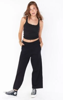 Show Me Your Mumu Samson Lounge Pants ~ Black Knit