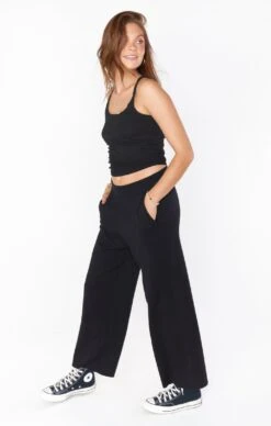 Show Me Your Mumu Samson Lounge Pants ~ Black Knit -Show Me Your Mumu CMR2 4749 BK03 02