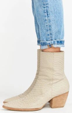Show Me Your Mumu Matisse Caty Bootie ~ Ivory Snake -Show Me Your Mumu CatyBootie Ivory 02