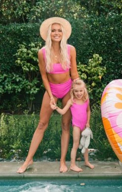 Show Me Your Mumu Coco One Piece ~ Hot Pink Scrunch -Show Me Your Mumu DSC 0108