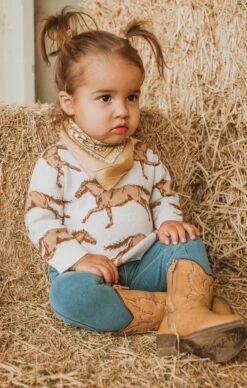 Show Me Your Mumu Mini Culver Sweater ~ Running Horses Knit