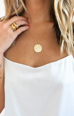 Show Me Your Mumu Gorjana Mosaic Coin Necklace ~ 18K Gold Plated