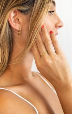 Show Me Your Mumu Gorjana G Ring Set ~ 18K Gold Plated -Show Me Your Mumu DSC 2380