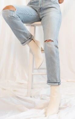 Show Me Your Mumu Billini Whitney Ankle Bootie ~ Off White -Show Me Your Mumu DSC 2391