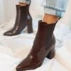 Show Me Your Mumu Billini Tanner Bootie ~ Chocolate Croc -Show Me Your Mumu DSC 2406