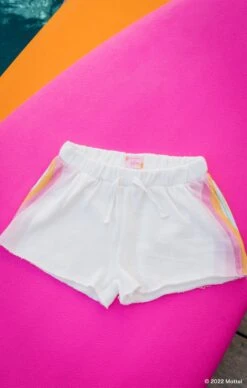 Show Me Your Mumu Little Surf Shack Shorts ~ Barbie™ Wave Graphic -Show Me Your Mumu DSC 3251