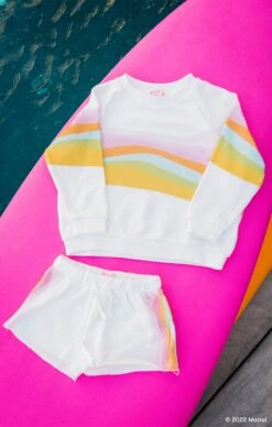 Show Me Your Mumu Little Surf Shack Shorts ~ Barbie™ Wave Graphic -Show Me Your Mumu DSC 3261 f765d435 dc78 4b7c a3a0 99a43362e9dd