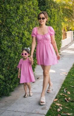Show Me Your Mumu Nikki Mini Dress ~ Barbie™ Pink Linen -Show Me Your Mumu DSC 4524 e098ae16 f4cb 4121 88c1 7bbbcd551c0a