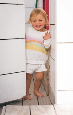 Show Me Your Mumu Little Surf Shack Shorts ~ Barbie™ Wave Graphic -Show Me Your Mumu DSC 5030