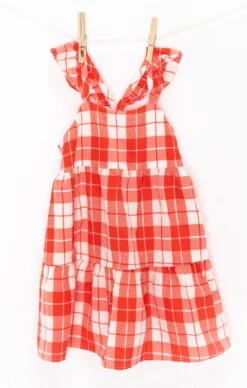 Show Me Your Mumu Dodd Ruffle Dress ~ Picnic Plaid -Show Me Your Mumu DSC 6538