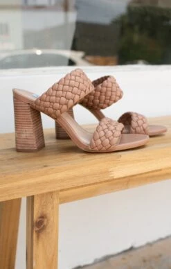 Show Me Your Mumu Steve Madden Tielo Block Heels ~ Tan -Show Me Your Mumu DSC 7104