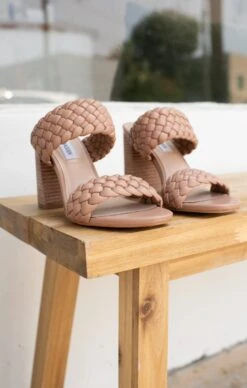 Show Me Your Mumu Steve Madden Tielo Block Heels ~ Tan -Show Me Your Mumu DSC 7107