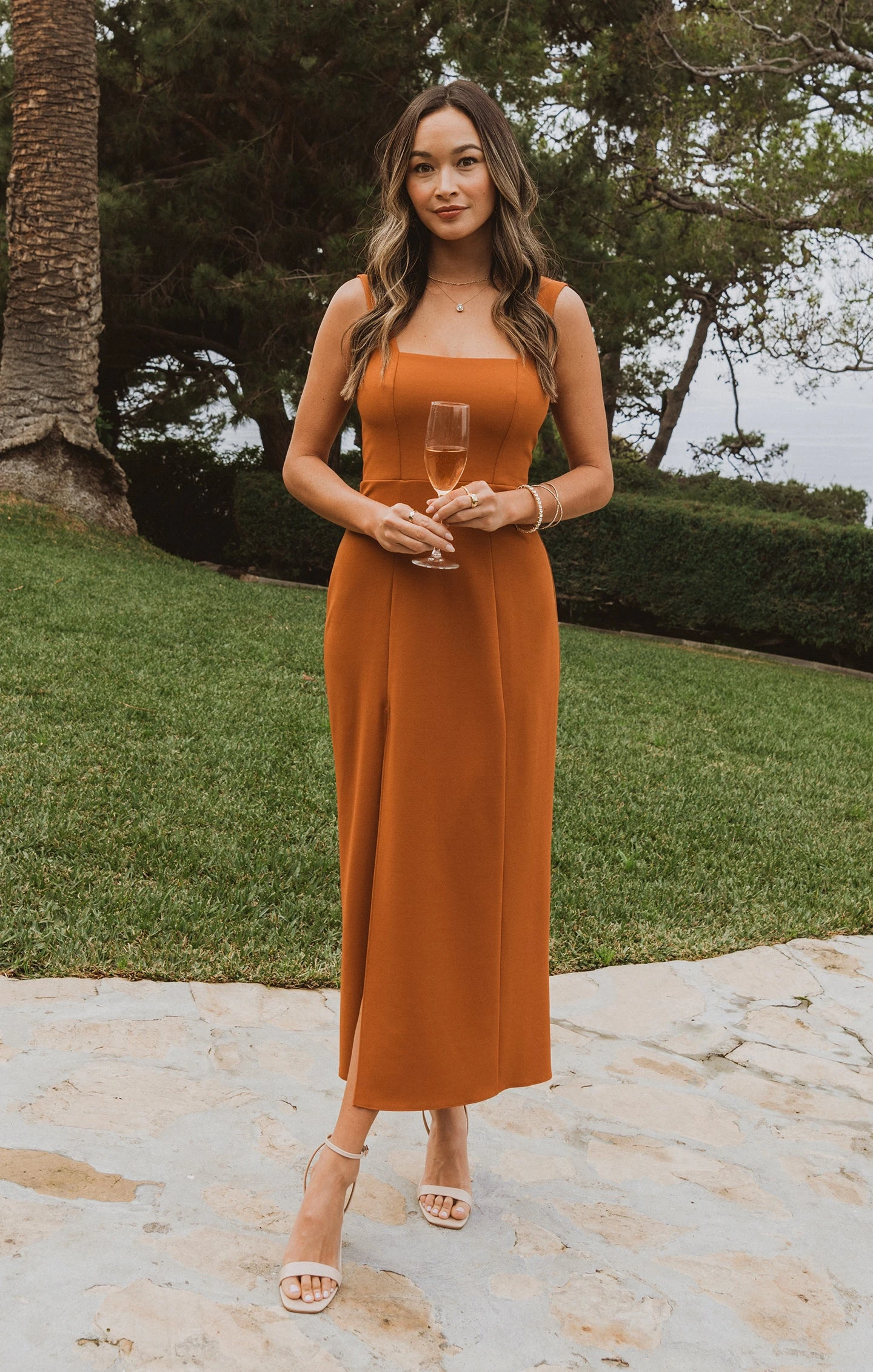 Show Me Your Mumu Eden Midi Dress ~ Copper Stretch 7 Show Me Your Mumu Eden Midi Dress ~ Copper Stretch - Image 5