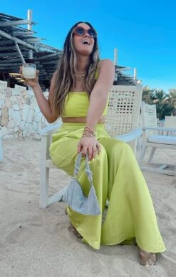 Show Me Your Mumu Irwin Pants ~ Citrine Luxe Satin -Show Me Your Mumu E8942572 0C7D 4F69 9216 2A6AFB3B8AD5