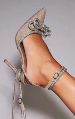 Show Me Your Mumu Billini Elope Heel ~ Gold Glitter -Show Me Your Mumu ELOPE GOLDGLITTER2