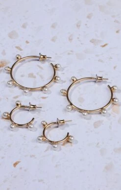 Show Me Your Mumu Faithy Jewels Mini Faith Pearl Hoop Earrings ~ 24K Gold Plated -Show Me Your Mumu FAITHYJEWELS0541 1024x1024 2x 8af88bcd 63e7 49a1 ab16 ae3b7bd8eb72