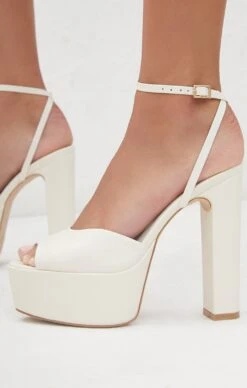 Show Me Your Mumu Billini Farley Platform Heel ~ Bone -Show Me Your Mumu FARLEY BONE2