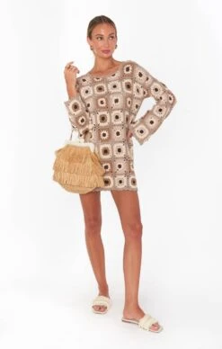 Show Me Your Mumu BTB Los Angeles Nyla Raffia Fringe Clutch ~ Natural -Show Me Your Mumu FBWS8 042 20NN 01