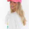 Show Me Your Mumu MUMU Trucker Hat ~ Neon Pink 2 Show Me Your Mumu MUMU Trucker Hat ~ Neon Pink -Show Me Your Mumu FHAS2 066 23NM 04
