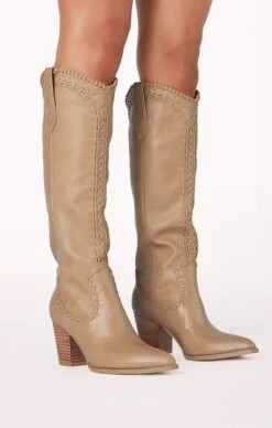 Show Me Your Mumu Billini Finley Cowboy Boot ~ Taupe