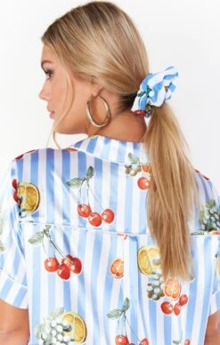 Show Me Your Mumu Super Scrunchie ~ Fruit Basket Stripe Poplin -Show Me Your Mumu FMAM1 092 FC05 01 2