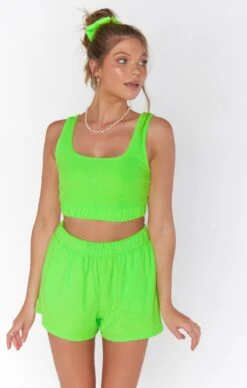 Show Me Your Mumu Scrunchie ~ Neon Green Terry -Show Me Your Mumu FMAM3 106 GN94 4 7212c9fc 24ac 4b93 8e00 681014e6042d