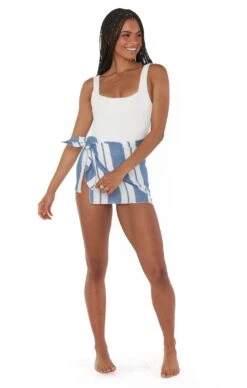 Show Me Your Mumu Leyla Sarong ~ Blue Stripe Linen -Show Me Your Mumu FSCM3 112 XB47 01