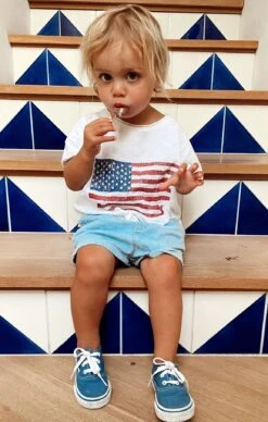 Show Me Your Mumu Mini Cooper Tee ~ American Flag Graphic