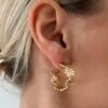Show Me Your Mumu ALV Jewels Flower Hoop Earrings ~ 18K Gold Filled 2 Show Me Your Mumu ALV Jewels Flower Hoop Earrings ~ 18K Gold Filled -Show Me Your Mumu FlowerHoops