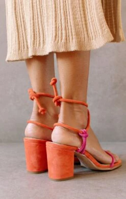 Show Me Your Mumu Alohas Grace Wrap Up Heel ~ Magenta Orange -Show Me Your Mumu GraceMagentaOrange3