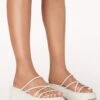 Show Me Your Mumu Billini Harris Platform Sandal ~ White -Show Me Your Mumu HARRIS WHITE