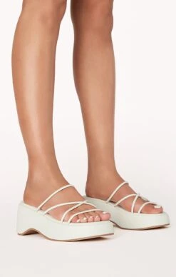 Show Me Your Mumu Billini Harris Platform Sandal ~ White