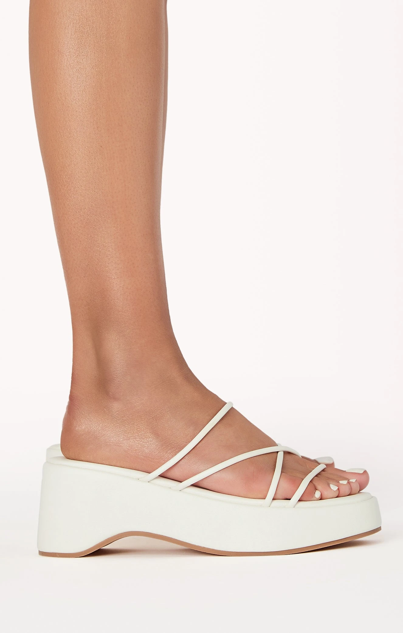 Show Me Your Mumu Billini Harris Platform Sandal ~ White 4 Show Me Your Mumu Billini Harris Platform Sandal ~ White - Image 2