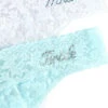 Show Me Your Mumu Hanky Panky Bride & Mrs. Original Rise Thong Gift Set ~ White/Blue
