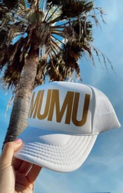 Show Me Your Mumu Mumu Trucker Hat ~ White/Gold -Show Me Your Mumu IMG 6583