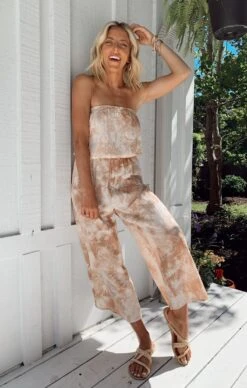 Show Me Your Mumu Estelle Jumpsuit ~ Twisted Tie Dye Tan -Show Me Your Mumu IMG 0005 924b222e 0582 4a17 8dbd 316ce62c5824
