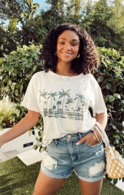 Show Me Your Mumu Cooper Tee ~ Palm Graphic -Show Me Your Mumu IMG 0233